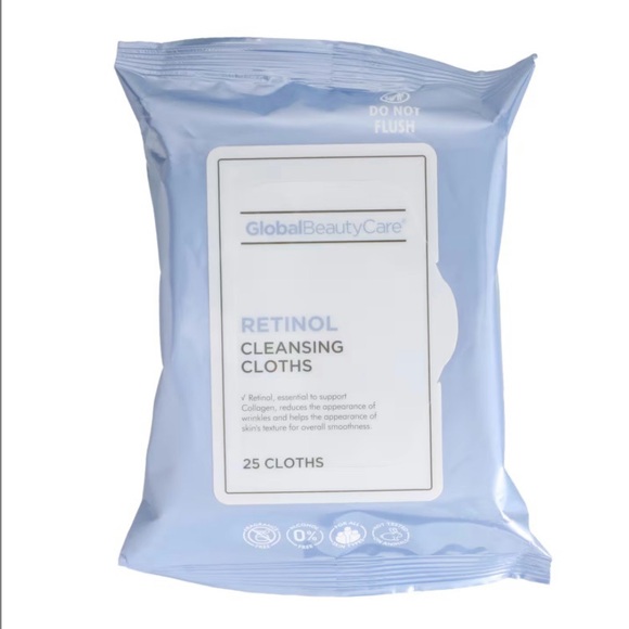 5- Global Beauty Care Retinol Cleansing Cloths 25 ct - Picture 3 of 6